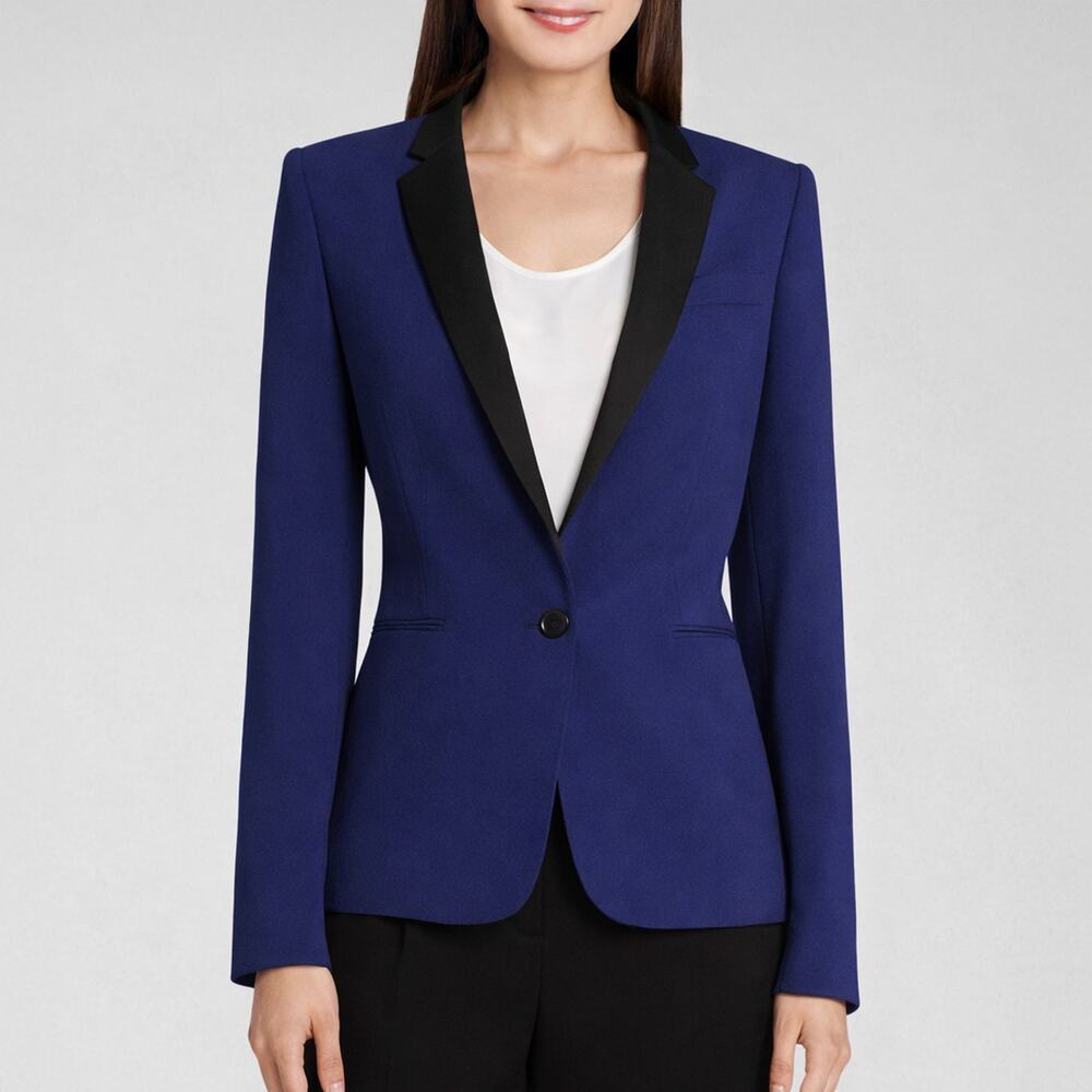BCBGMaxaria Kamryn Navy Tuxedo Blazer NWT Size XXS
